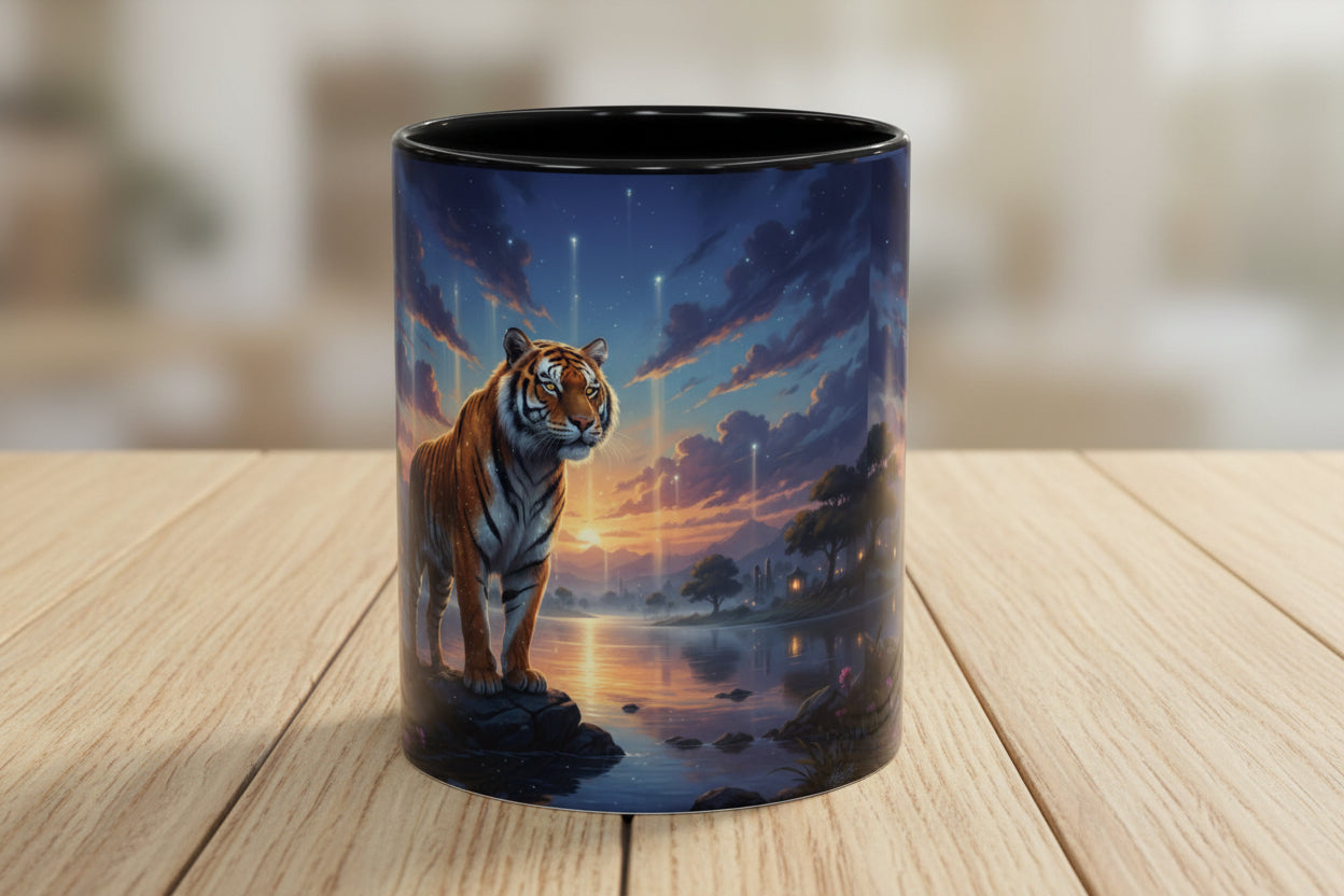 Tiger Sunset Coffee Mug